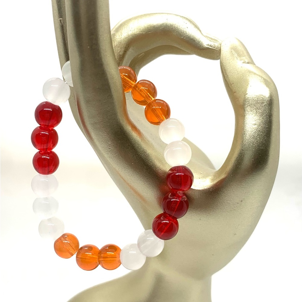 [Sun Kiss] Stretchy Elastic Glass Beaded Bracelet